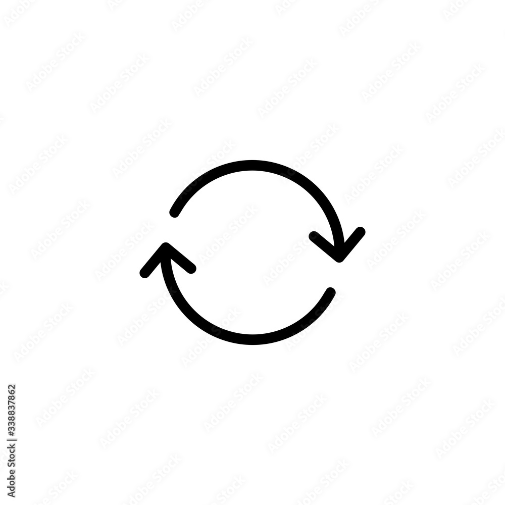 Poster reload, refresh icon, reload, refresh sign and symbol vector design