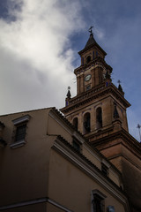 Fototapeta na wymiar historic churches and bell towers of Andalusia