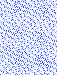 Abstract background blue and white pattern with an arc of circles