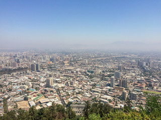 Fototapeta na wymiar aerial view of Cochabamba, Bolivia