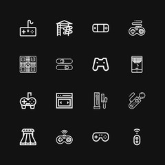 Editable 16 console icons for web and mobile