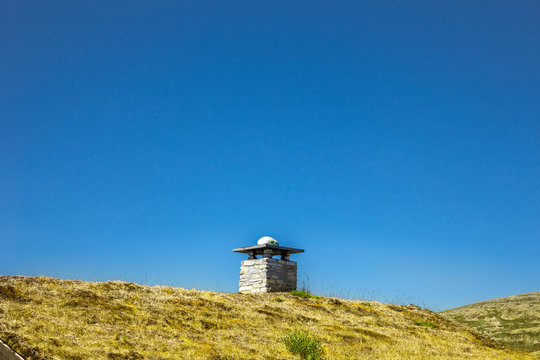 Kamine eines Blockhauses im Rondane Nationalpark, Norwegen