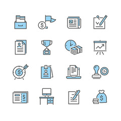 Business Office vector Icon Set
