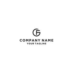 Obraz premium Letter F G logo icon design template elements