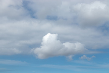 white clouds in the sky
