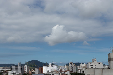 clouds over the city