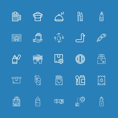 Editable 25 plastic icons for web and mobile
