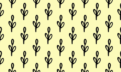 black and white spring branches on a white background. Can be used for print and design. putter illustration
