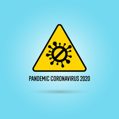 Sign stop the epidemic of coronavirus covid-19, 2019-ncov.