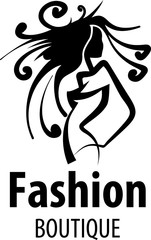 vector logo girls, fashion, beautiful, illustration, female
