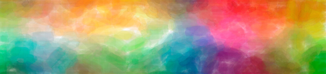 Abstract illustration of blue, orange, purple Watercolor background