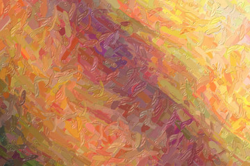 Pink, yellow and blue waves Large Color Variation Impasto abstract paint background.