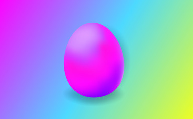 Chocolate Easter eggs isolated against a colorful background
