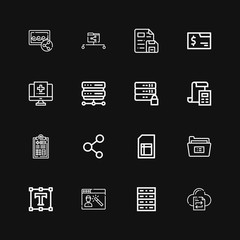 Editable 16 file icons for web and mobile