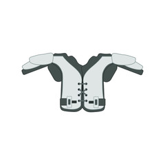 protection to play American football. illustration for web and mobile design.