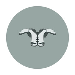 protection to play American football. illustration for web and mobile design.