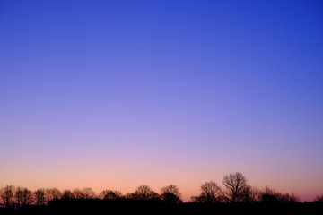 Blaue Stunde vor dem Sonnenaufgang