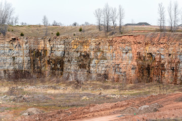 Niagara Escarpment quarry at Greenleaf, Wisconsin