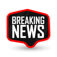 Breaking News, banner design template, vector illustration