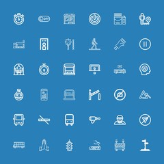 Editable 36 stop icons for web and mobile