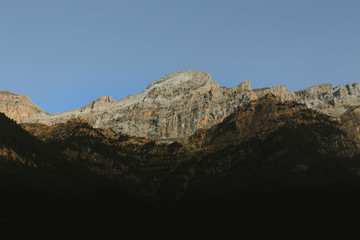 Fototapeta premium mountain landscape with blue sky