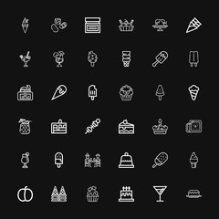Editable 36 cherry icons for web and mobile