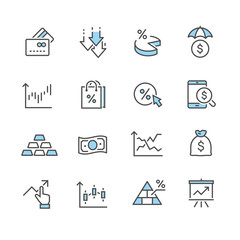 business and marketing icons set
