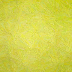 Illustration of Square yellow Impasto with large brush strokes background.