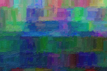Blue lines or stripes Bristle Brush abstract paint background.