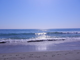 waves on the beach