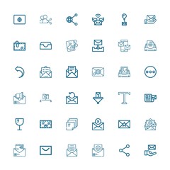 Editable 36 send icons for web and mobile