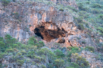 a cave in the Cid ravine (Berja) Spain

