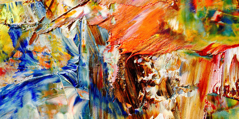 Colorful abstract background wallpaper. Modern motif visual art.  Mixtures of oil paint. Trendy hand painting canvas. Wall decor and Wall art prints Idea.  3D Texture.Colorful abstract 