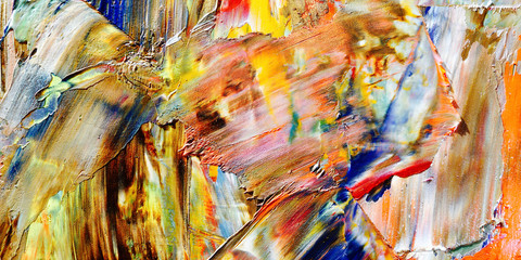 Colorful abstract background wallpaper. Modern motif visual art.  Mixtures of oil paint. Trendy...