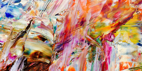 Colorful abstract background wallpaper. Modern motif visual art.  Mixtures of oil paint. Trendy...