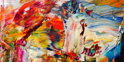 Colorful abstract background wallpaper. Modern motif visual art.  Mixtures of oil paint. Trendy...