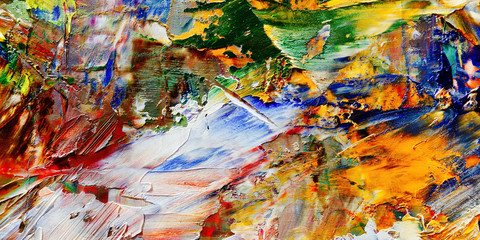 Colorful abstract background wallpaper. Modern motif visual art.  Mixtures of oil paint. Trendy...
