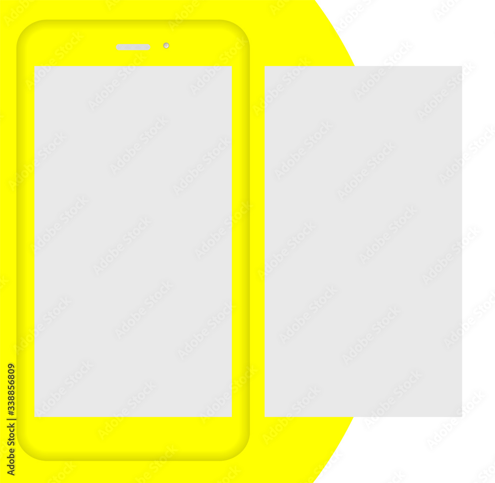 Poster Interface carousel post in social network. Interface carousel. Vector illustration.