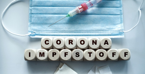Vaccine and syringe injection. It use for prevention,immunization and treatment from corona virus...