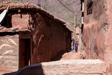 Fototapeta na wymiar life of Berber villages in Morocco