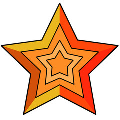 Star / Favorite icon set | 2D design | vector illustration in 4 variants | mobile applications | webdesign