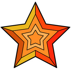 Star / Favorite icon set | 2D design | vector illustration in 4 variants | mobile applications | webdesign