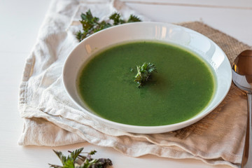 spring detox natural herbal edible stinging nettle healthy cooking soup sauce 