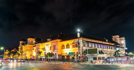 Fototapeta na wymiar Post Office in the centre of Yogyakarta, Indonesia