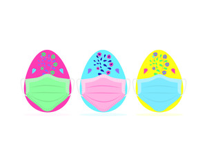 Easter eggs in medical masks-2.