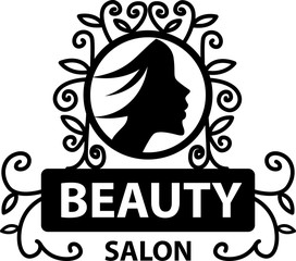 Hair salon vector logo design template