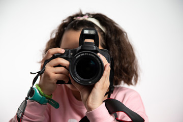 Girl with a camera.