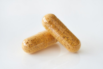 Medical Pills on white background