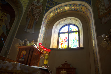 Obraz premium interior of the Greek Catholic Church of the Holy Trinity