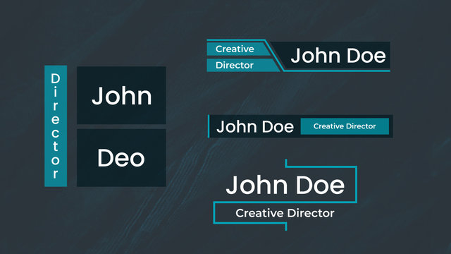 Modern Creative Lower Thirds